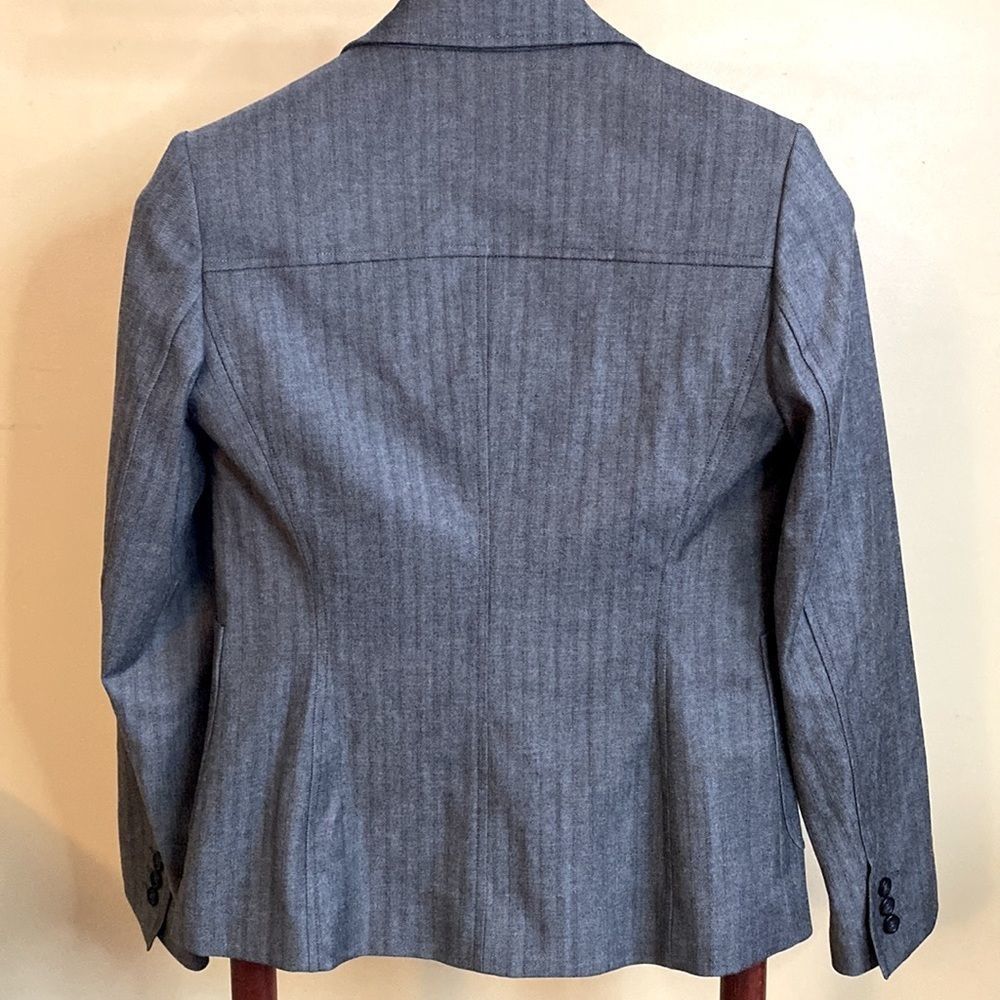 Express Three Button Grey Stretch Blazer Jacket. … - image 5